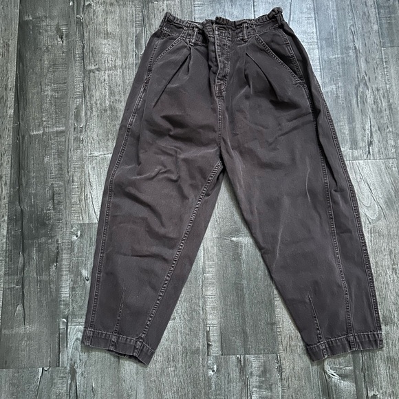 Free People Brown Sawyer Pull On Boyfriend Jeans - Picture 4 of 4